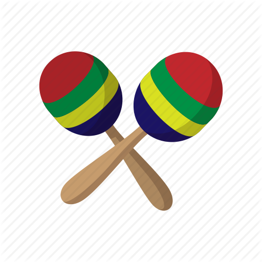 Cartoon, Instrument, Latin, Maraca, Mexican, Music, Musical Icon