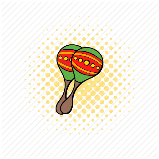Comics, Instrument, Latin, Maraca, Mexican, Music, Musical Icon
