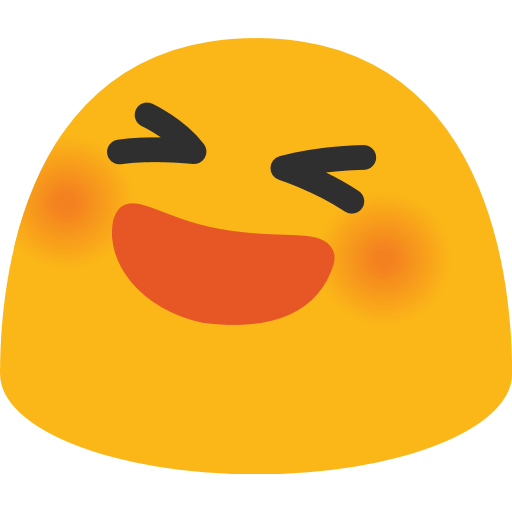 Smiling Face With Open Mouth And Tightly Closed Eyes Emoji