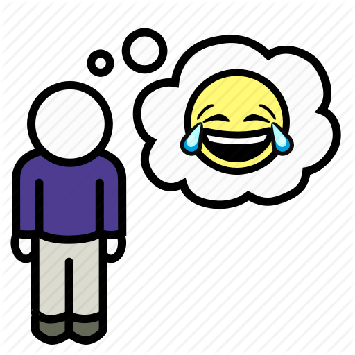 Happy, Laughing, Laughter, Lol, Man, Rofl, Thoughts Icon