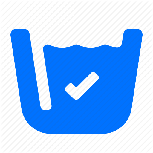 Complete, Confirm, Laundry Icon