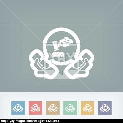 Legal Assistance Icon Vector