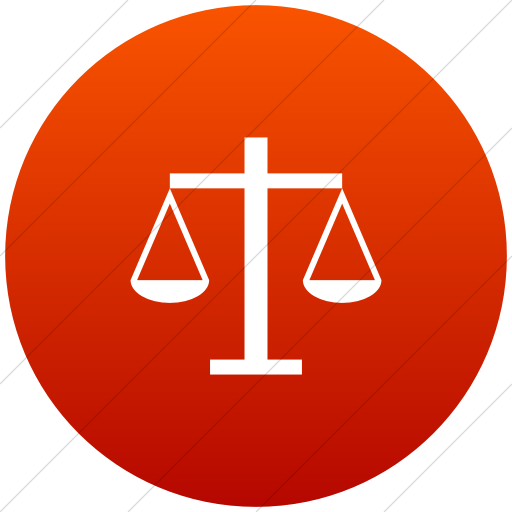 Flat Circle White On Red Gradient Ocha Humanitarians