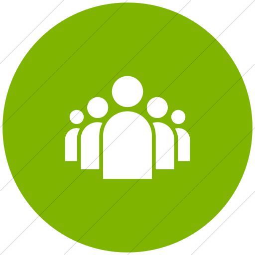 Flat Circle White On Green Ocha Humanitarians Activity