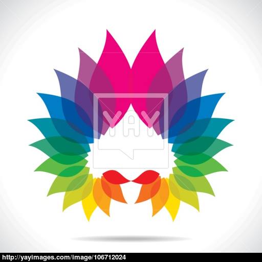 Creative Colorful Leaf Icon Vector