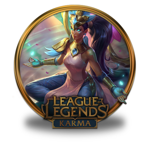 Karma, Lotus Icon Free Of League Of Legends Gold Border Icons