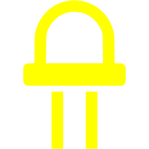 Yellow Led Diode Icon
