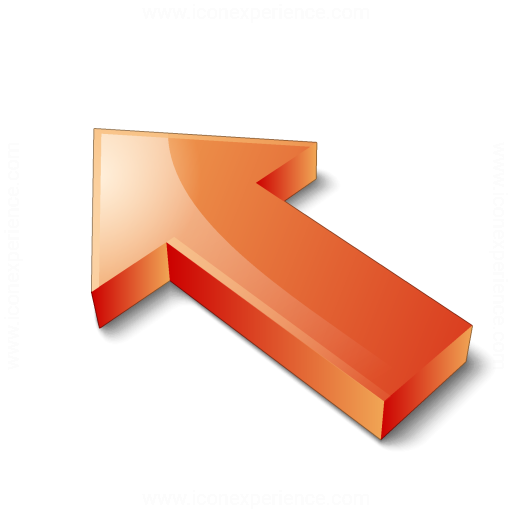 Iconexperience V Collection Arrow Up Left Red Icon