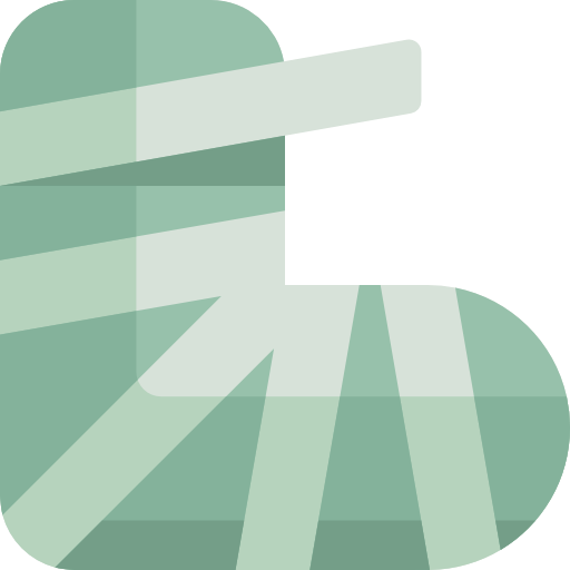 Healthcare And Medical, Injured, Broken Leg Icon