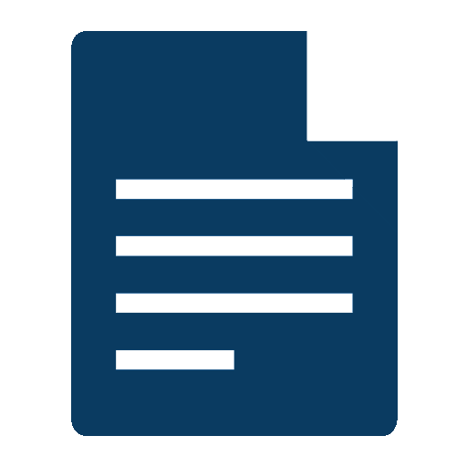 Blue Document Icon