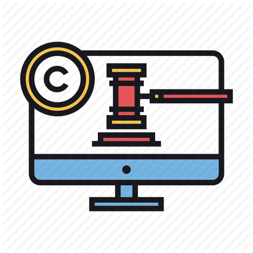 Copyright, Court, Digital, Law, Legal Icon