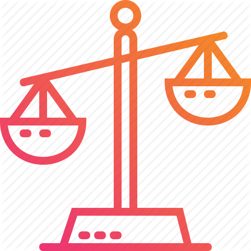 Balance, Gradient, Justice, Law, Legal, Scales, Weigh Icon