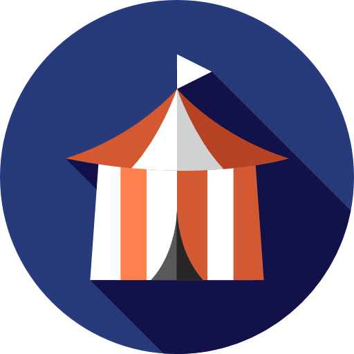 Entertaining, Circus, Tent, Entertainment, Leisure Icon