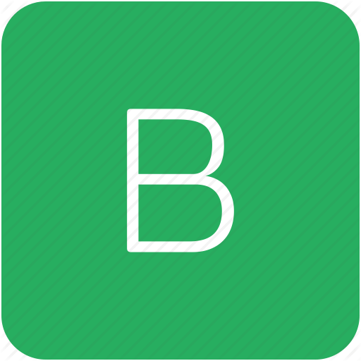 B, Green, Key, Keyboard, Letter Icon