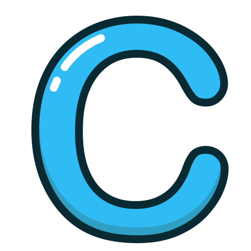 Letter, Alphabet, Letters, Blue, C Icon