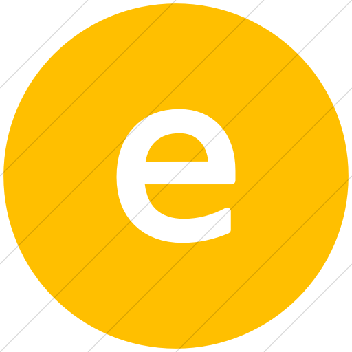 Flat Circle White On Yellow Alphanumerics Lowercase