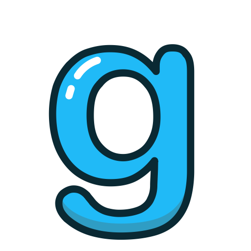 Blue, G, Letter, Lowercase Icon
