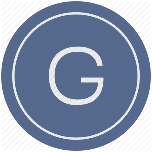 English, G, Latin, Letter, Uppercase Icon