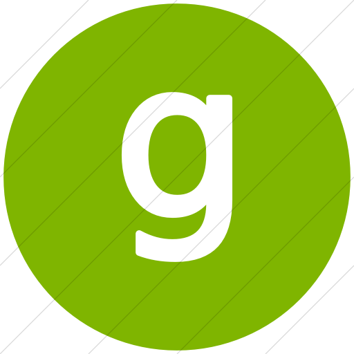 Flat Circle White On Green Alphanumerics Lowercase