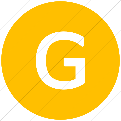 Flat Circle White On Yellow Alphanumerics Uppercase