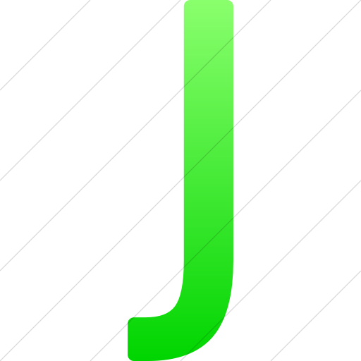Simple Ios Neon Green Gradient Alphanumerics Uppercase