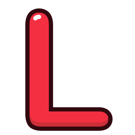 Red, Alphabet, Letters, L, Letter Icon