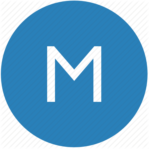 Keyboard, Latin, Letter, M, Round, Text, Uppercase Icon