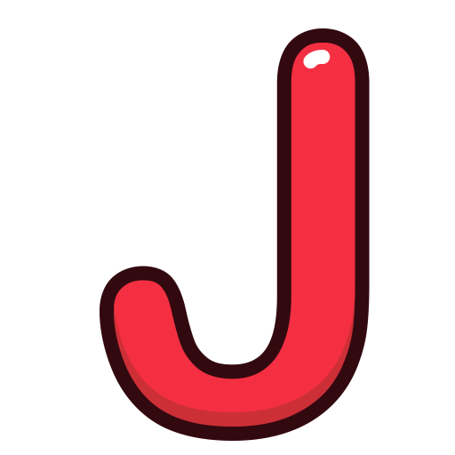 J, Letter, Red, Alphabet, Letters Icon