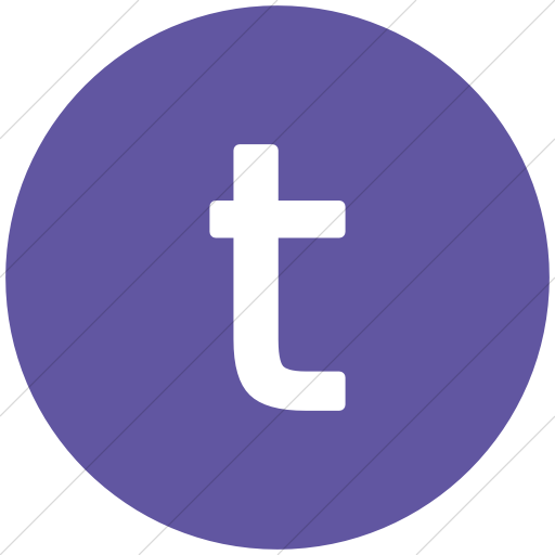 Flat Circle White On Purple Alphanumerics Lowercase