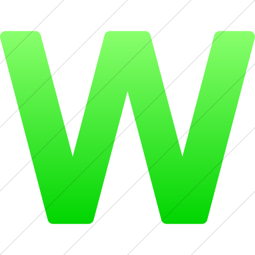 Simple Ios Neon Green Gradient Alphanumerics Lowercase