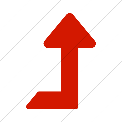 Simple Red Bootstrap Font Awesome Level Up Icon