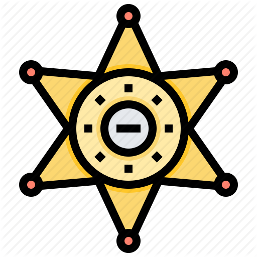 Badge, Enforcement, Sheriffs, Star Icon