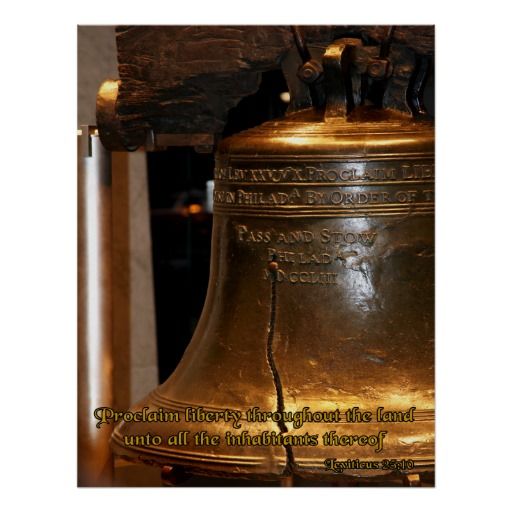 Leviticus Liberty Bell Poster Christian Posters