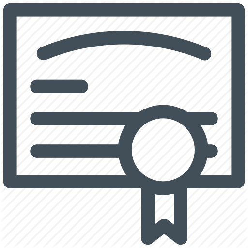 Certificate, Diploma, Guarantee, License Icon Icon