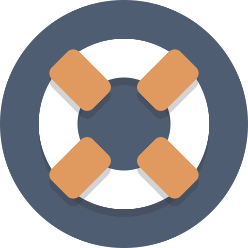 Support, Life Preserver Icon