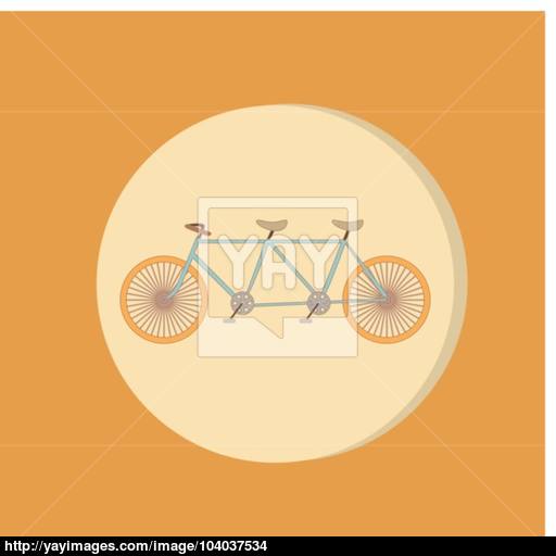Retro Bicycle Icon, Symbol Of Transport Icon Of A Healthy