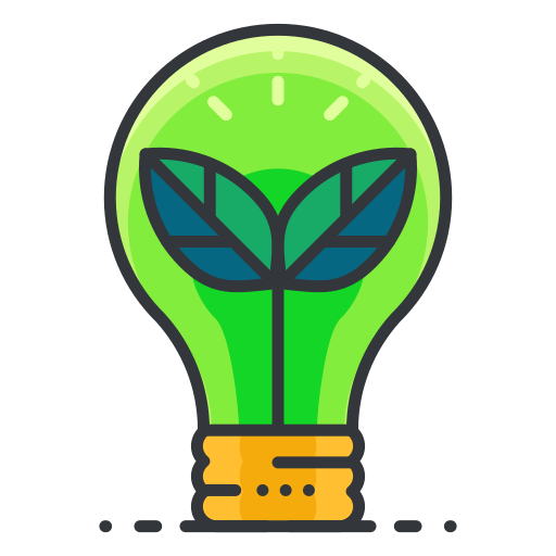 Ecology Light Bulb Icon Free Of Free Filled Outline
