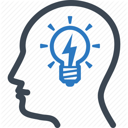 Brainstorming, Business Idea, Head, Light Bulb Icon