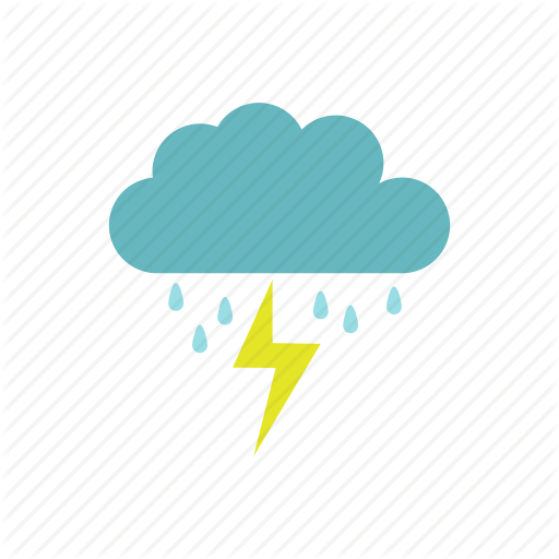 Cloud, Lighting Bolt, Nature, Rain, Sky Icon