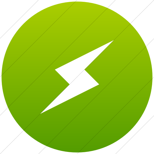 Flat Circle White On Green Gradient Raphael Lighting