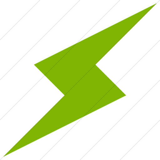 Simple Green Raphael Lighting Bolt Icon