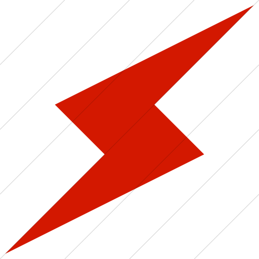 Simple Red Raphael Lighting Bolt Icon