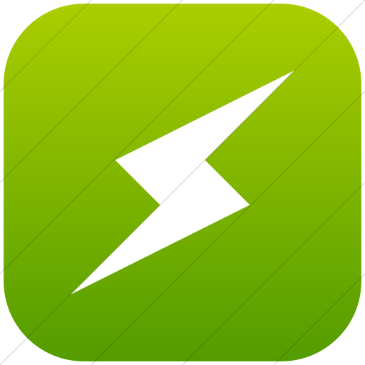 Flat Rounded Square White On Green Gradient Raphael