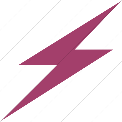 Simple Pink Broccolidry Lightning Icon