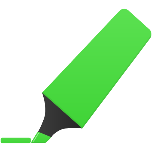 Highlightmarker Green Icon Flatastic Iconset Custom Icon Design