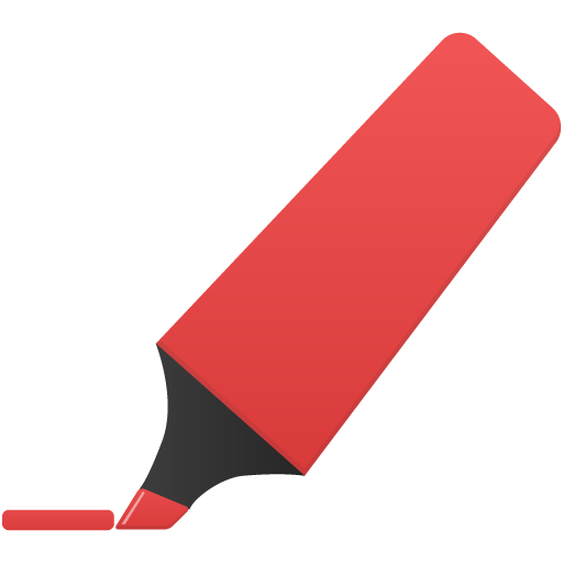 Highlightmarker Red Icon Flatastic Iconset Custom Icon Design