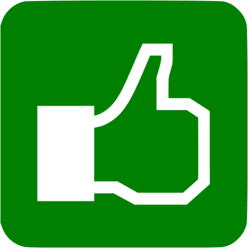 Green Facebook Like Icon