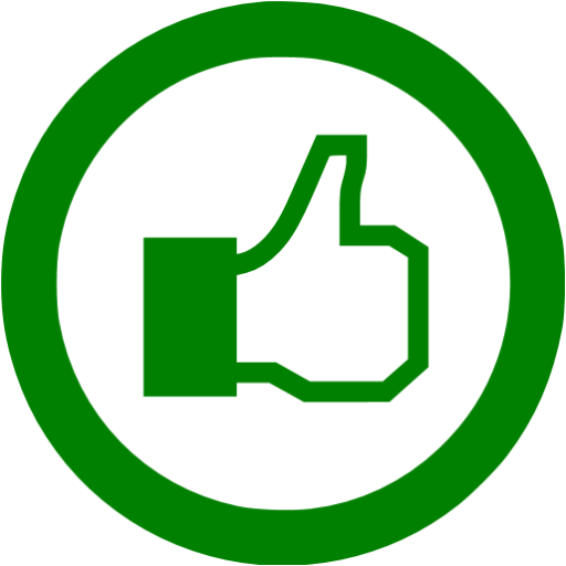 Green Facebook Like Icon