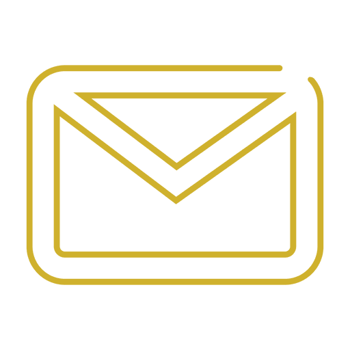 Yellow Email Line Icon