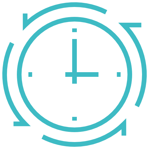 Clock, Time Icon Free Of Construction Project Minimalistic Line